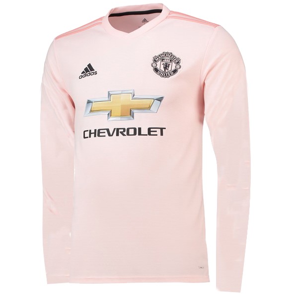 Camiseta Manchester United Segunda ML 2018-2019 Rosa